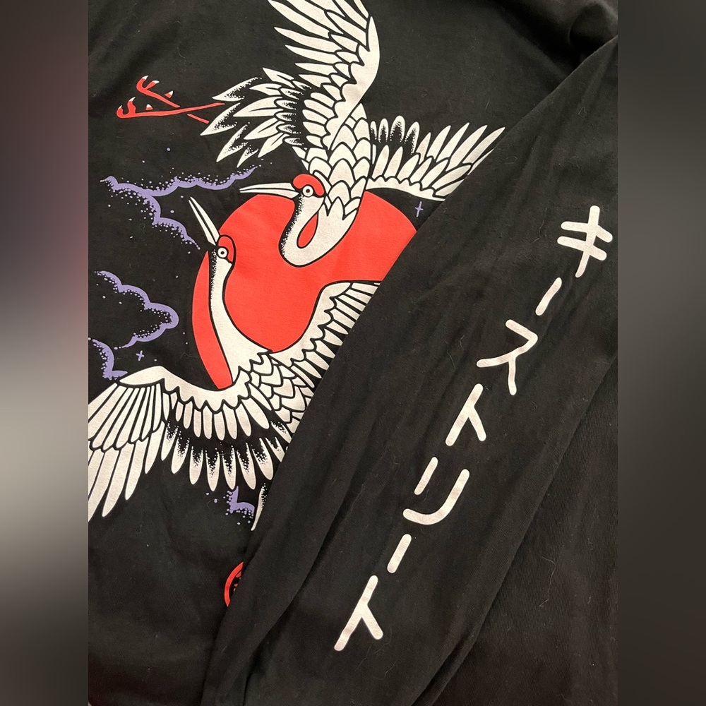 Key Street Black Long Sleeve Shirt with Graphic Design - Picture 5 of 8
